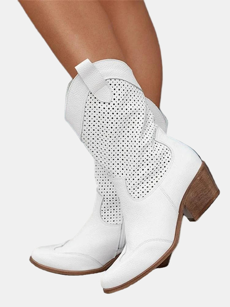 Piper | Perforierte Stiefeletten