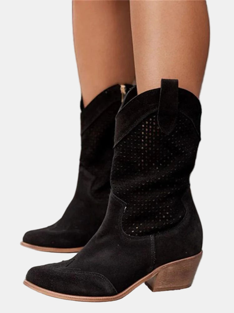 Piper | Perforierte Stiefeletten