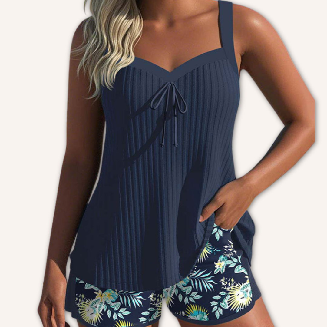 Clara™ – Elegantes Floral Tankini Set