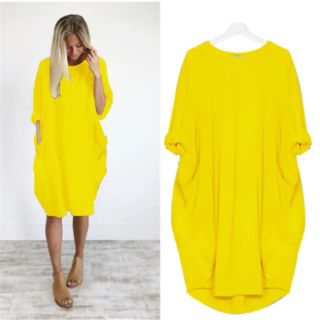 Amanda™ - Bequemes Bauchbedeckendes Kleid