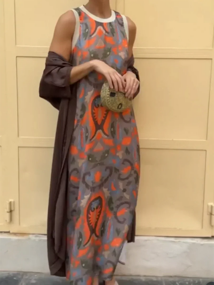 Delly - Bohemian Stil Zweiteiliges Kleid