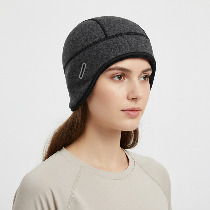 Elastische Wintermütze mit Thermofutter für Helmträger