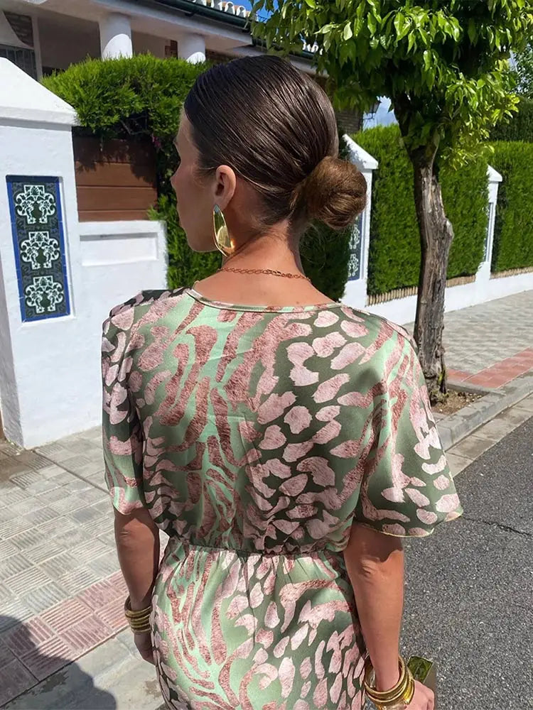 CLARANDRA™ - MIDI-KLEID IN KUPFER