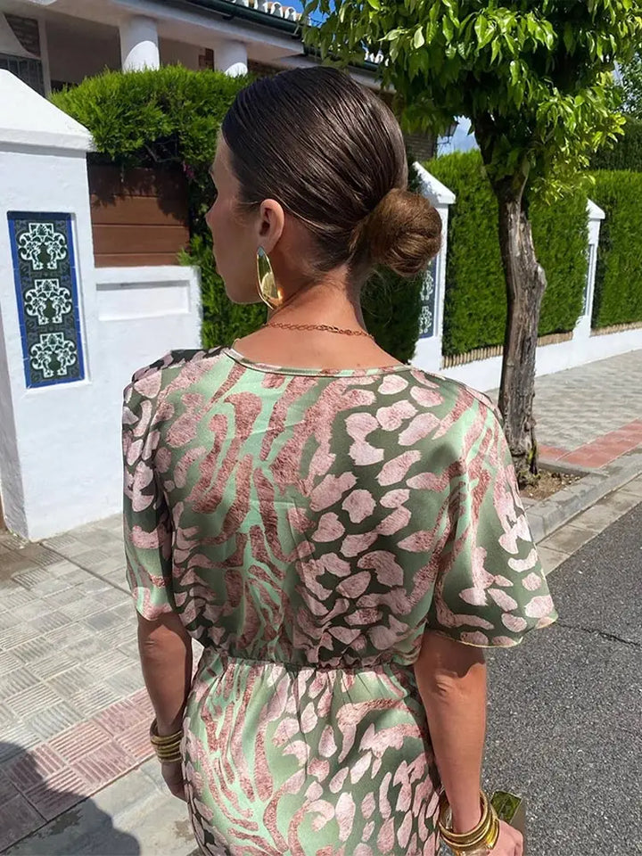 CLARANDRA™ - MIDI-KLEID IN KUPFER