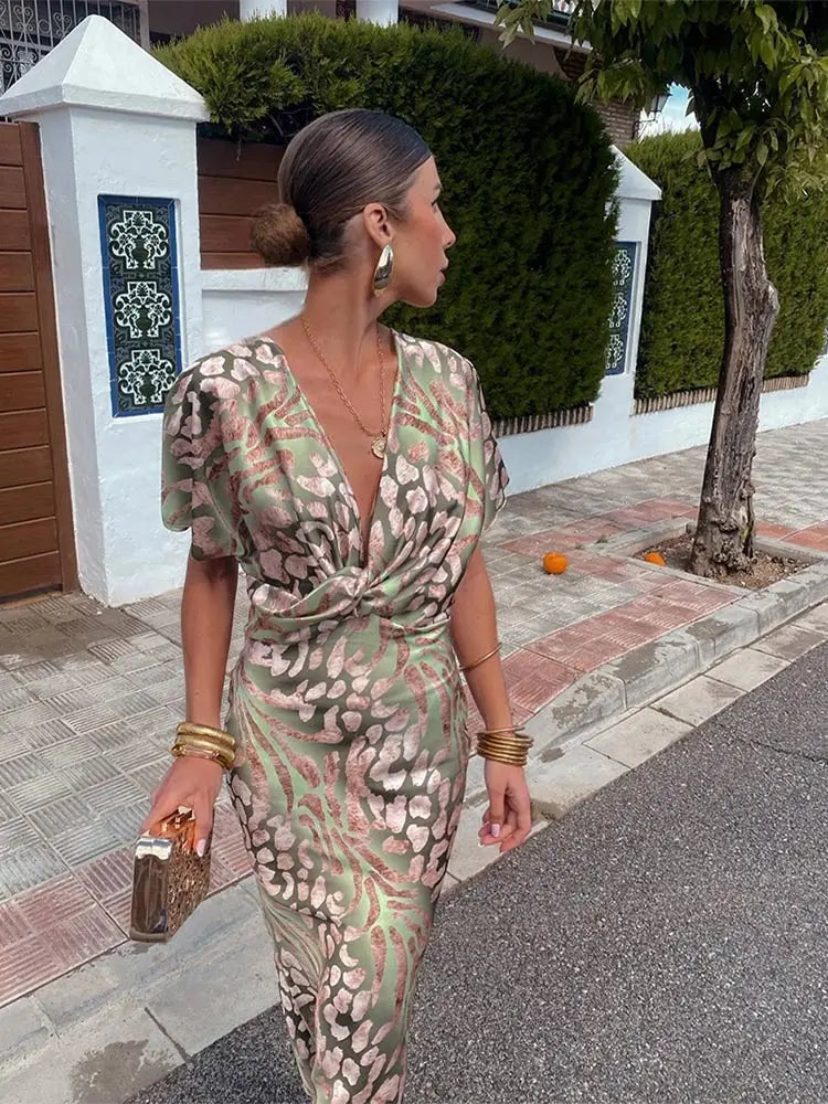 CLARANDRA™ - MIDI-KLEID IN KUPFER