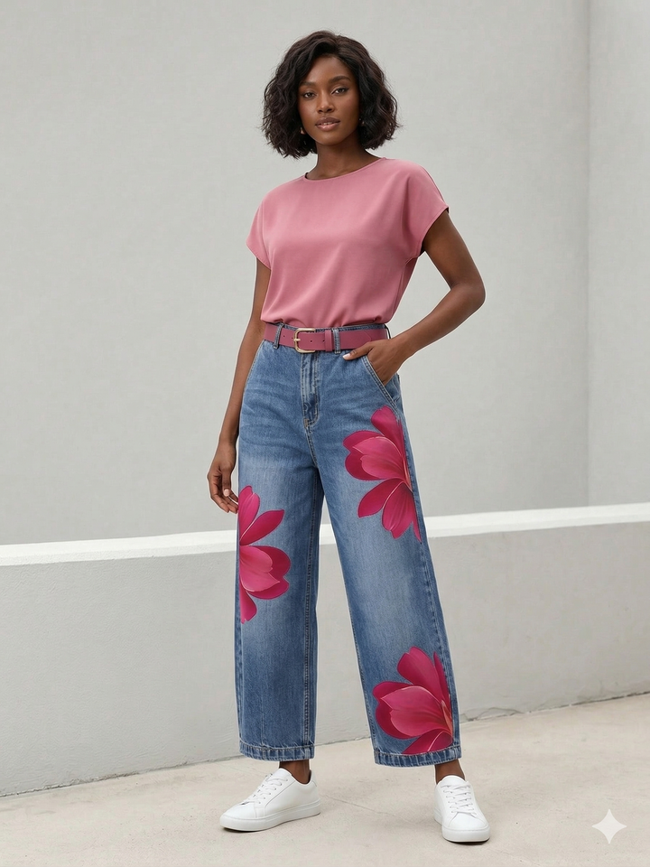 Sophia - Elegante Blumenhose