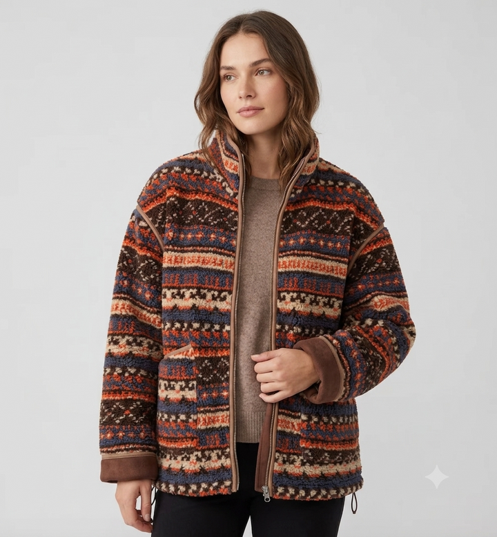 Damen Jacke mit Taschen und langen Ärmeln
