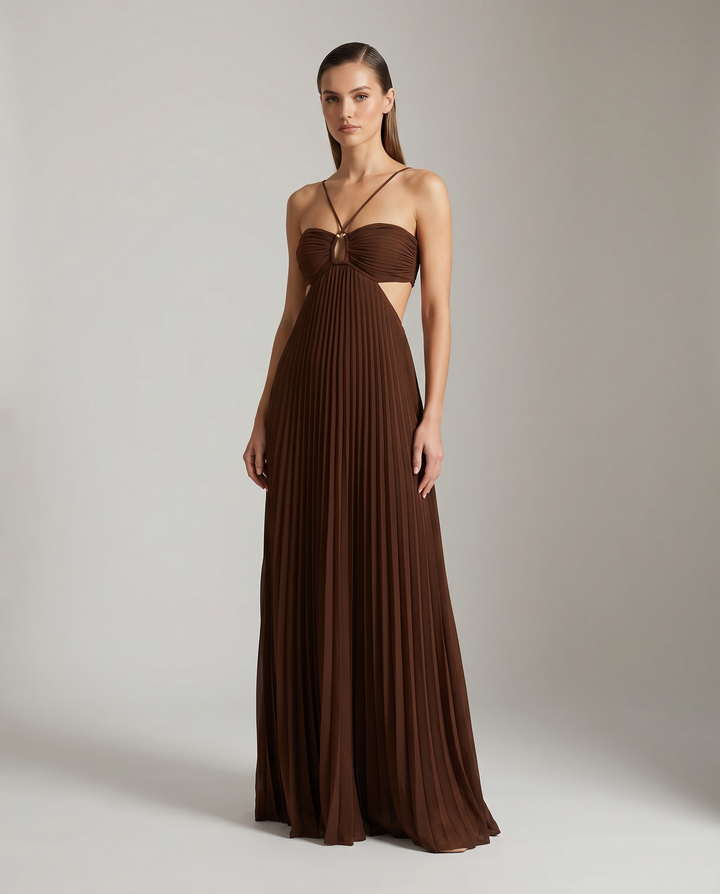 Ärmelloses Maxikleid mit Cut-Out für Damen