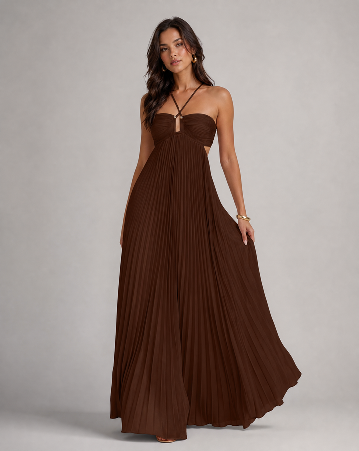 Ärmelloses Maxikleid mit Cut-Out für Damen