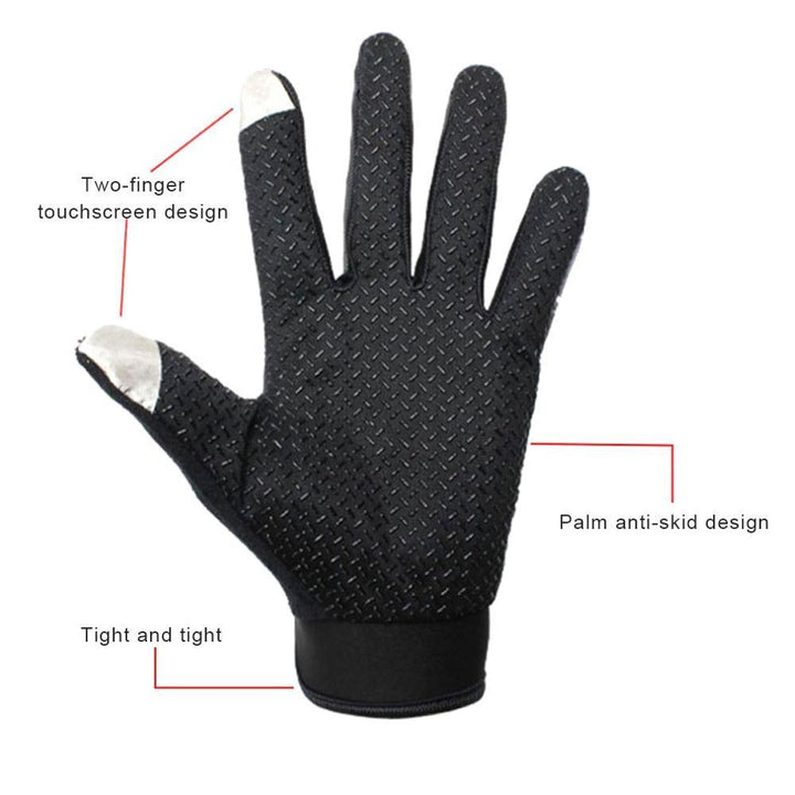 Atmungsaktive wasserdichte Fahrradhandschuhe mit Grip-Fläche