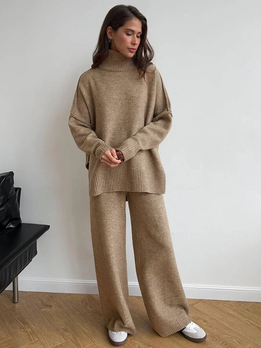 Liora - Strickset mit Rollkragen