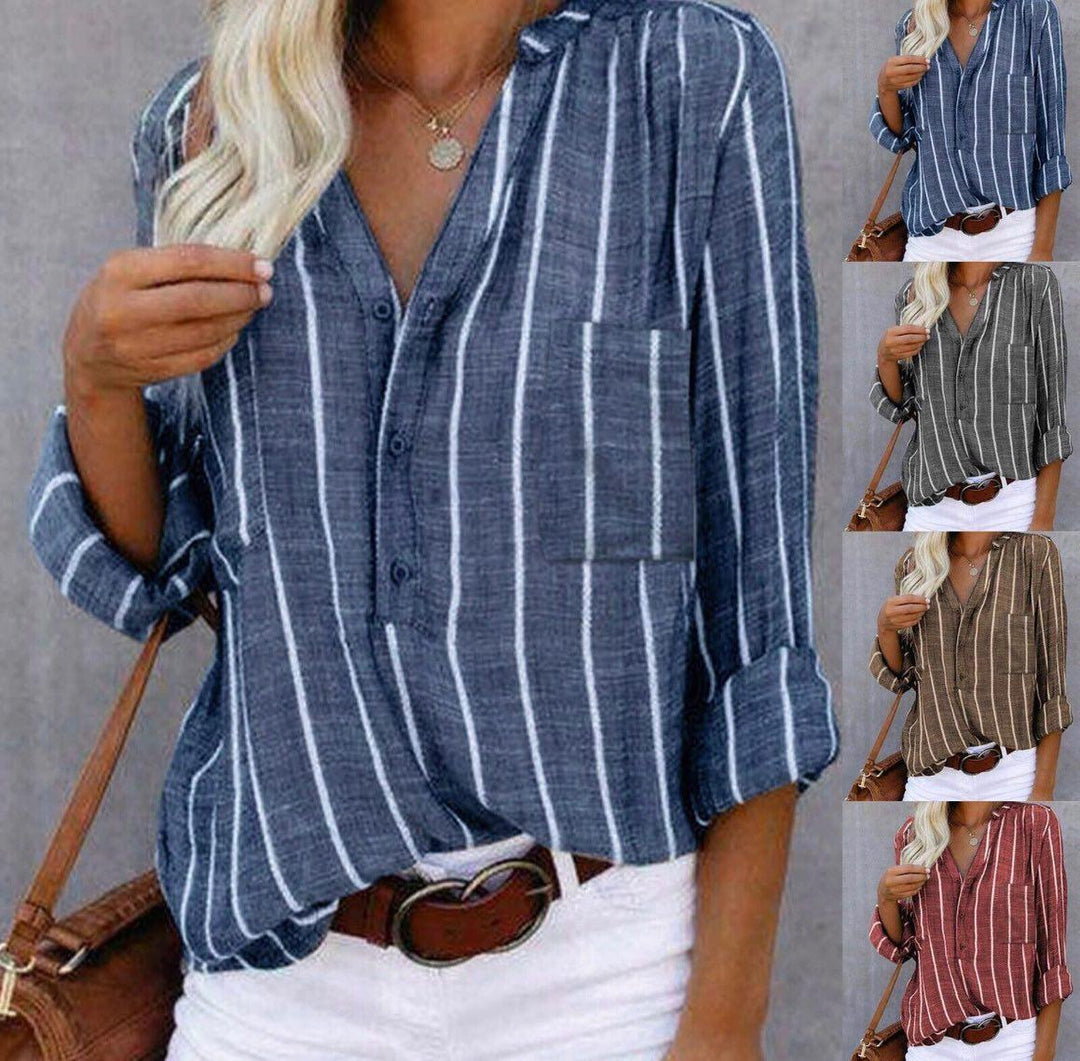 Candace™ | Gestreifte lässige Bluse
