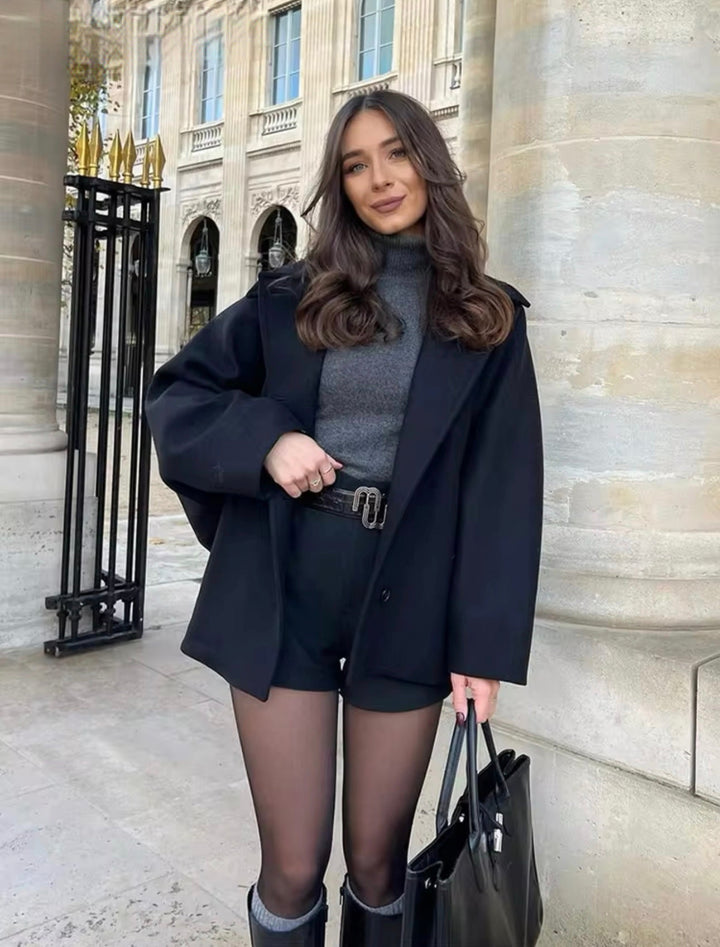 Lovie | Übergroßer Wollmantel