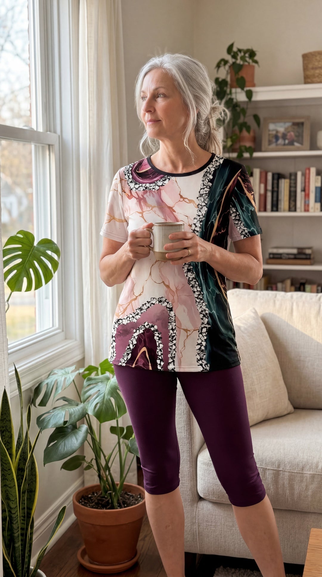 Luna™ | Dehnbares Bedrucktes Zweiteiliges Outfit