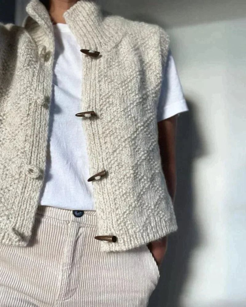 Ingrid™ - Gemütlicher Strick-Ärmelloser Cardigan