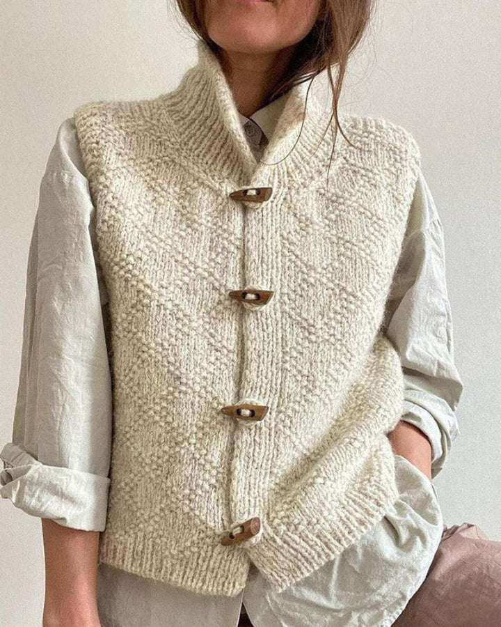 Ingrid™ - Gemütlicher Strick-Ärmelloser Cardigan