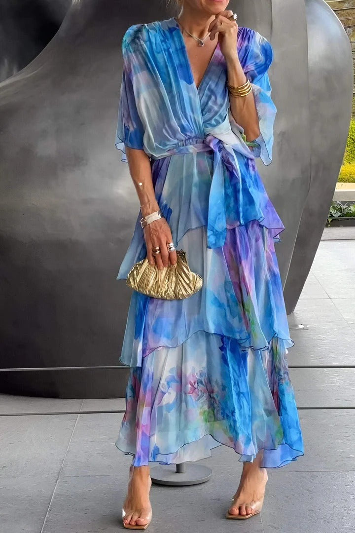 Odette - Elegantes Fließendes Kleid
