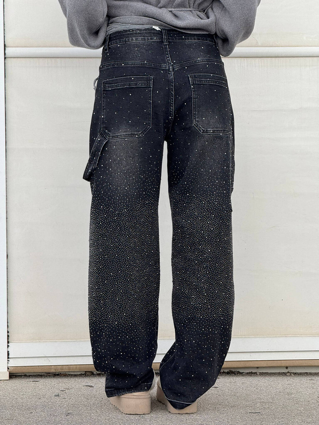 Glänzende Carpenter-Style Denim-Jeans