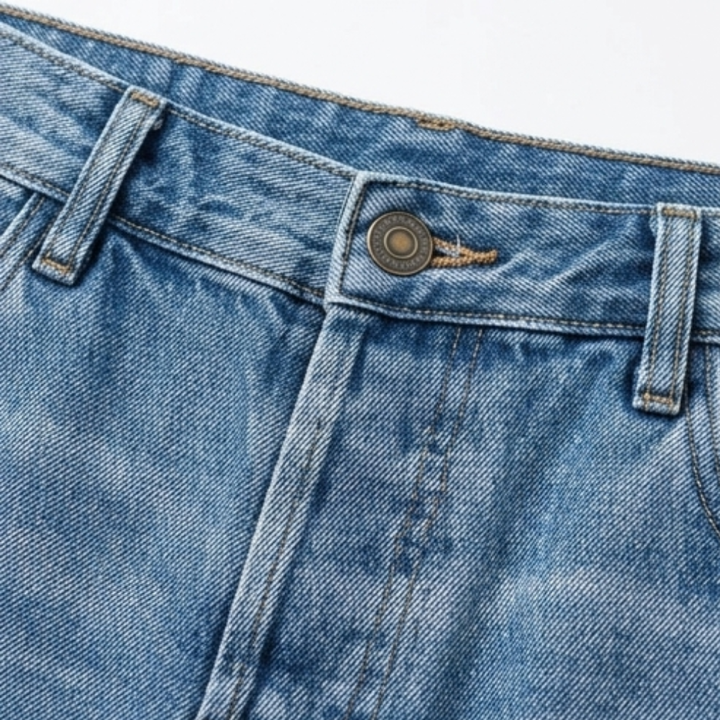 Vivara™ – Vintage-inspirierte, cropped Straight Leg Jeans mit Fransen