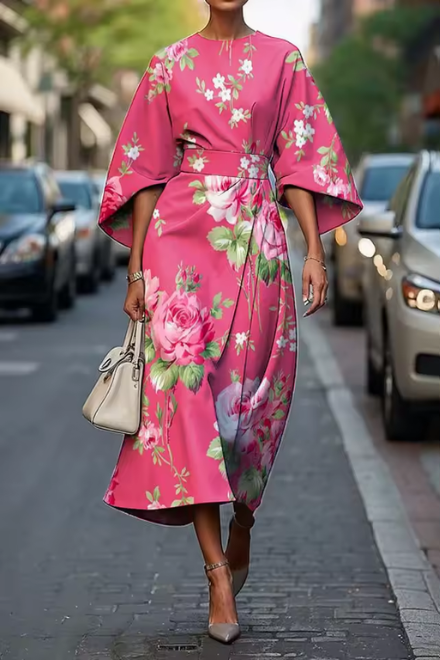 Moxlan | Schickes Blumeneleganzkleid