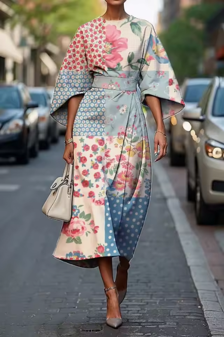 Moxlan | Schickes Blumeneleganzkleid