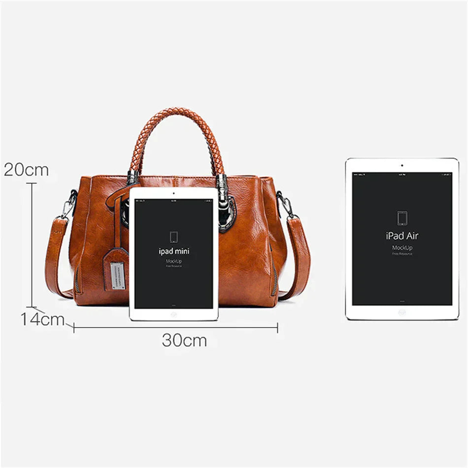 Jarnfrid | Elegante Handtasche mit geflochtenem Griff