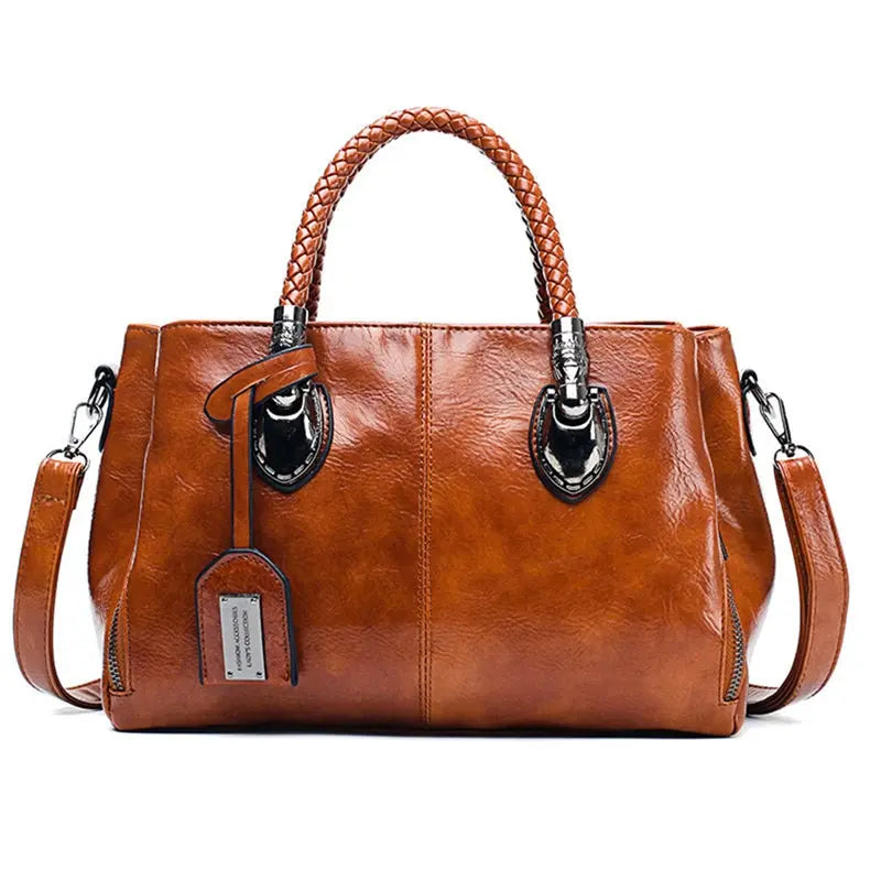 Jarnfrid | Elegante Handtasche mit geflochtenem Griff