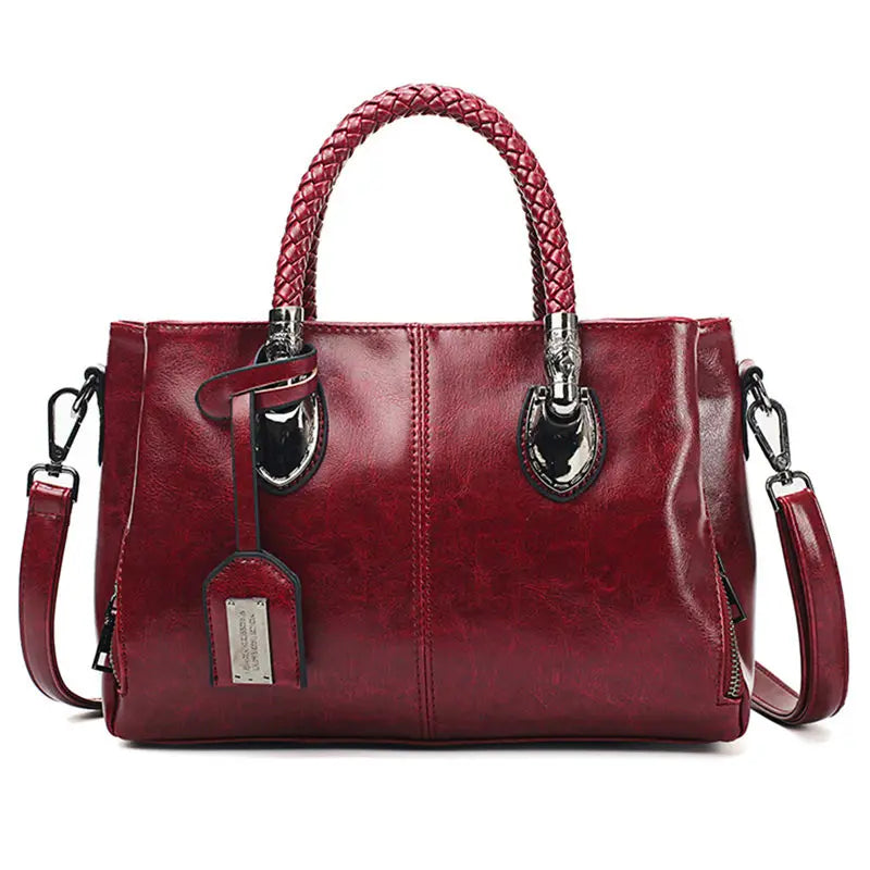 Jarnfrid | Elegante Handtasche mit geflochtenem Griff