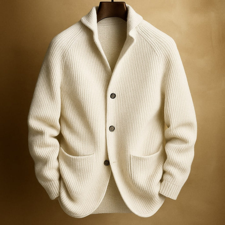 SILVORO | Herren Wollmischung Cordjacke