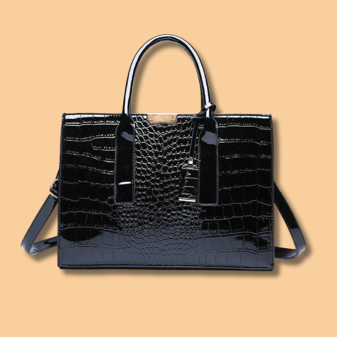 New York Krokodil-Prägung Handtasche