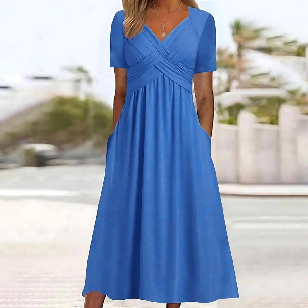 Sacha - Lässige Eleganz Midi-Kleid