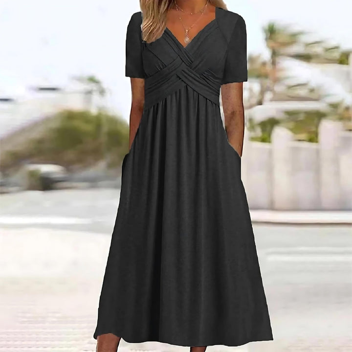 Sacha - Lässige Eleganz Midi-Kleid