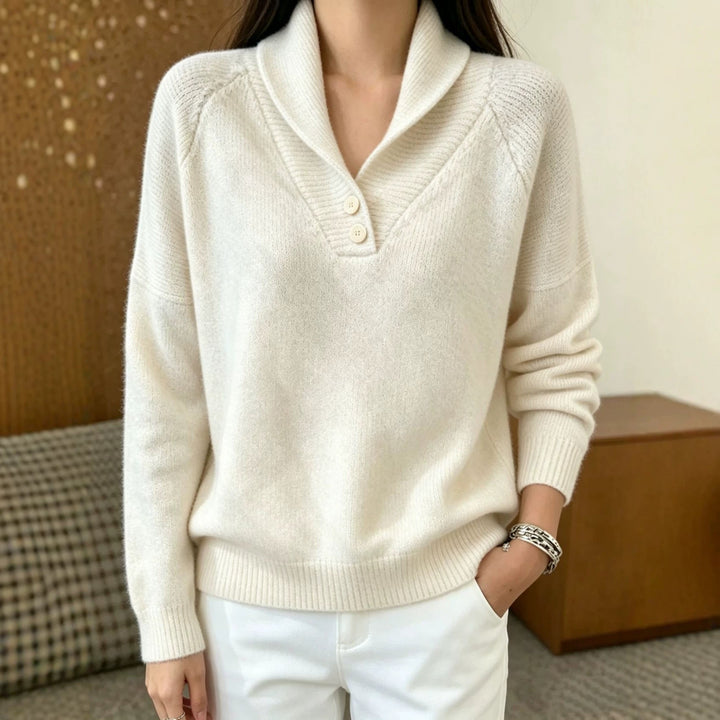 Martha | Jersey de manga larga para mujer con botones