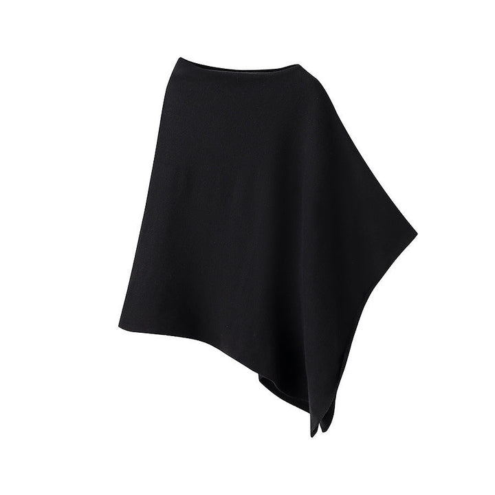 Damen Schalponcho mit elastischer Einfassung