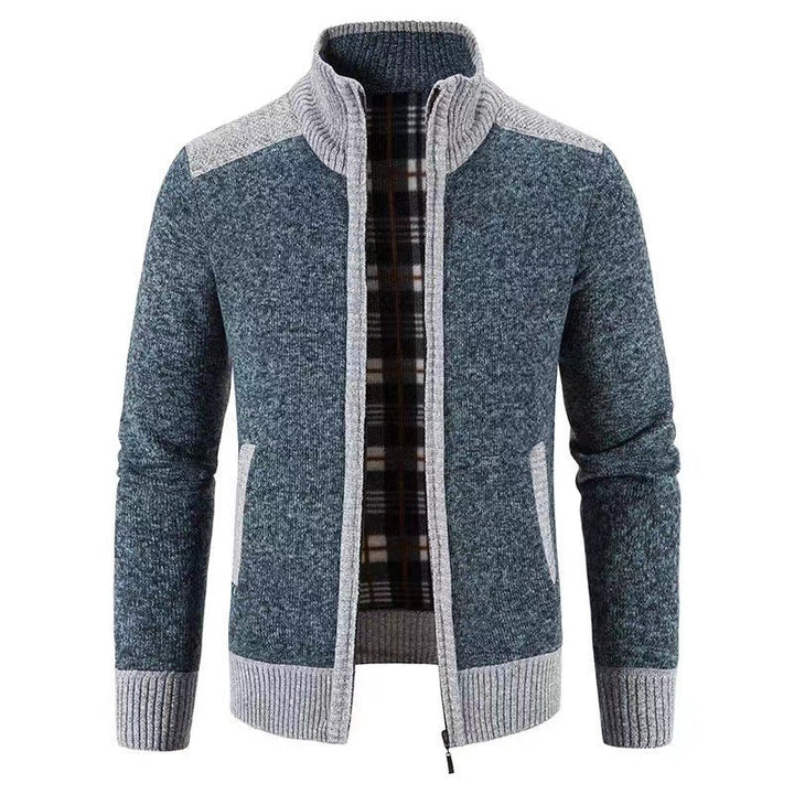 Herren Langarm-Zip-Jacke mit Taschen
