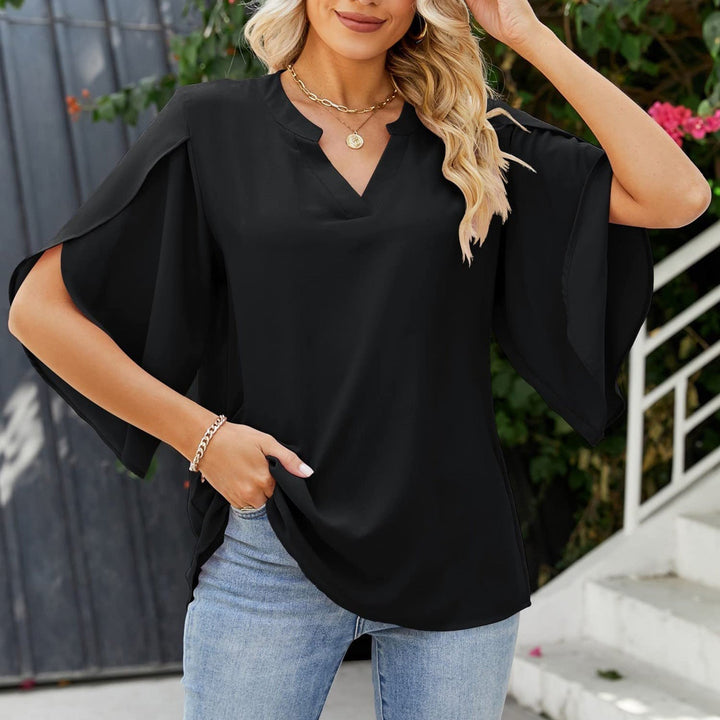 Leni™ - Elegantes V-Ausschnitt Top