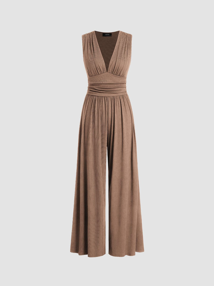 Charity™ - Schicker ärmelloser Jumpsuit mit weitem Bein