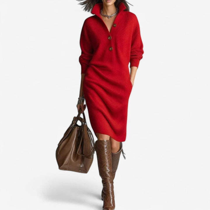 Suzy™ Lässiges Pulli-Kleid