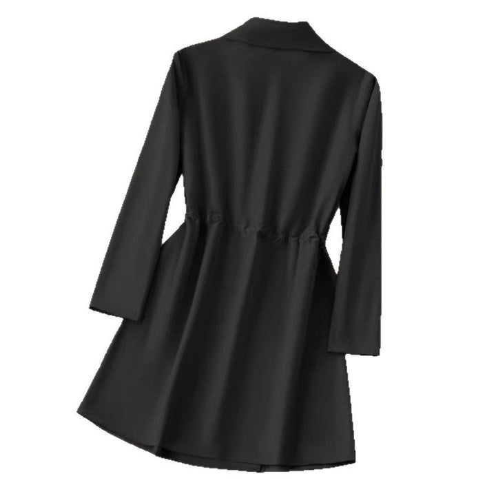 Damen Kurzblazer mit verstellbarer Taille und doppelter Knopfleiste