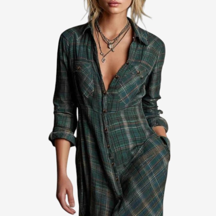Cécile™ Maxi Chemise Zeitlos