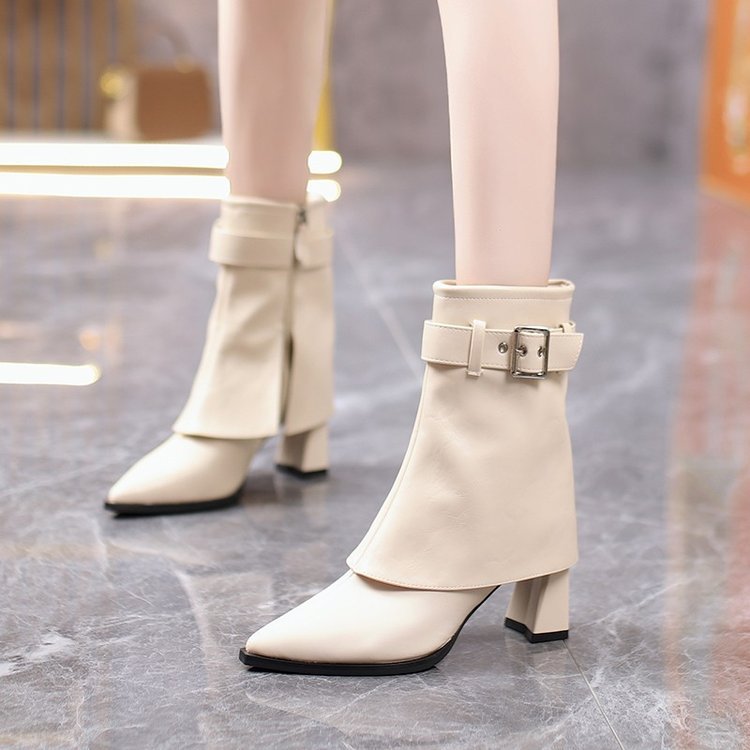Damen Blockabsatz Stiefeletten