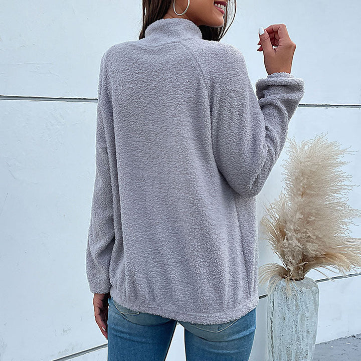 Pullover da donna a maniche lunghe con bottoni