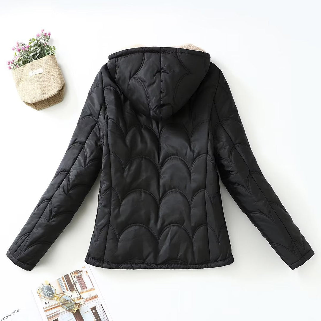 Damen Langarmjacke mit Kapuze und Taschen