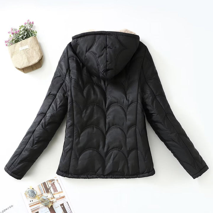 Damen Langarmjacke mit Kapuze und Taschen