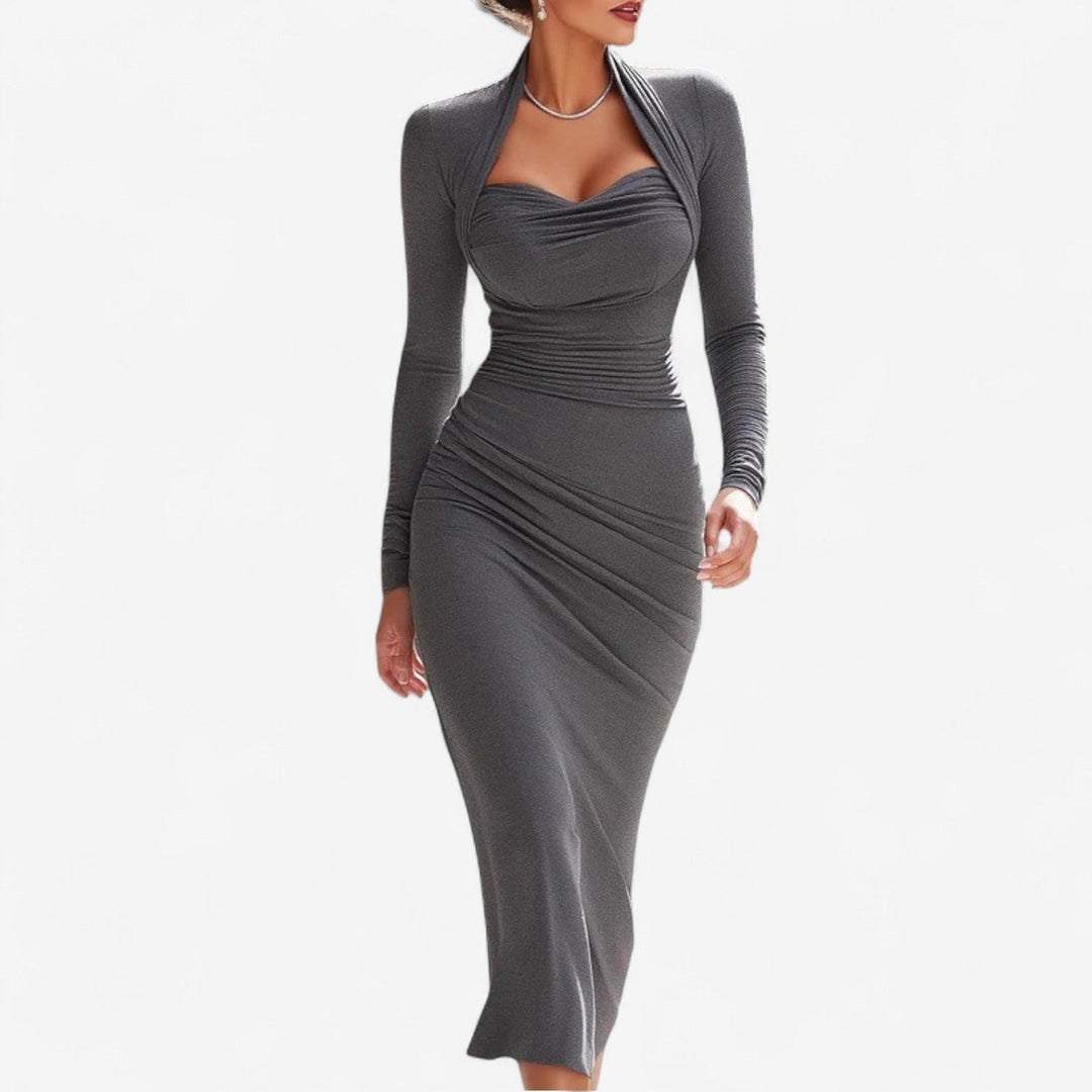 Raphaële™ Taillierte Lange Robe