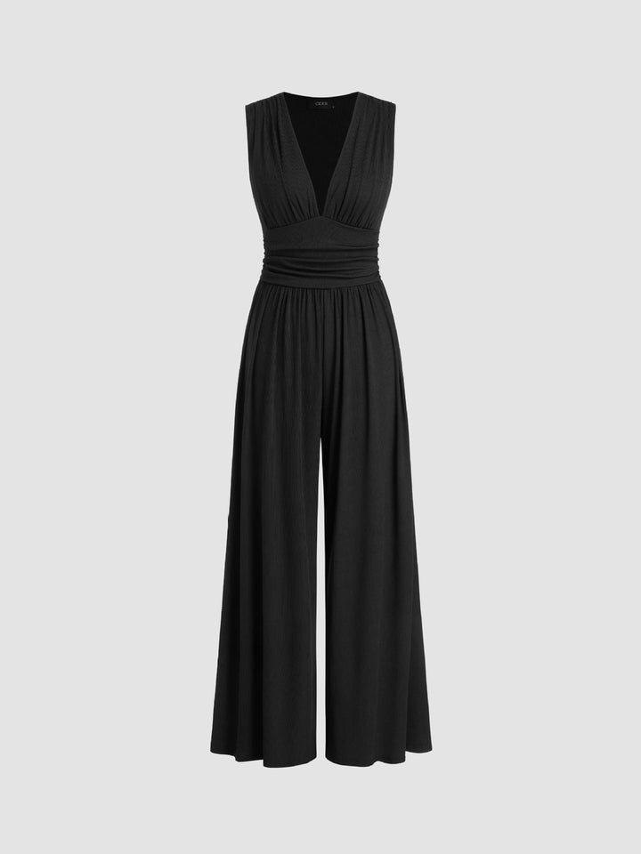 Charity™ - Schicker ärmelloser Jumpsuit mit weitem Bein