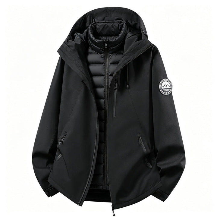 Damen kombinierbare Softshell Outdoorjacke mit abnehmbarer Innenjacke
