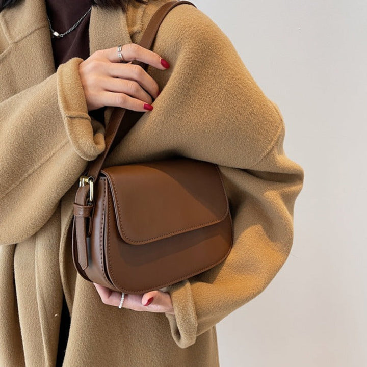 Eldborg | Elegante Schultertasche in gedämpftem Nude-Ton