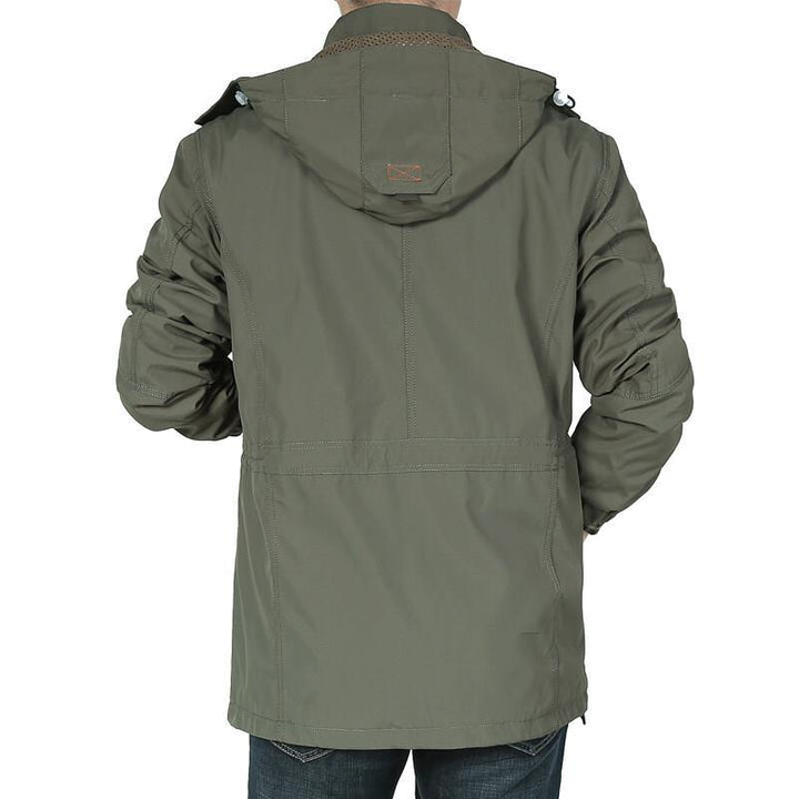 Parka da uomo con cappuccio e tasche