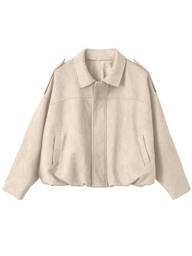 Damen Oversized Jacke mit praktischen Taschen